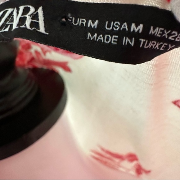 Zara button down floral long sleeve top - Picture 4 of 5